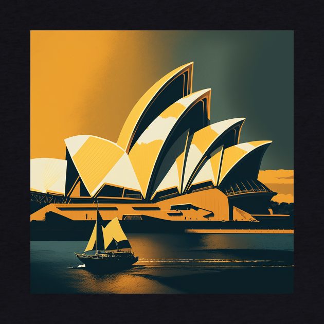 Stylised Sydney Opera House by CPT T's